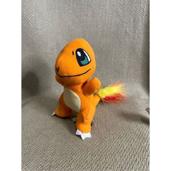 Pokemon CHARMANDER Stuffed Animal Plush Toy Factory 2017 Orange Fire 6.5” - Picture 1 of 10